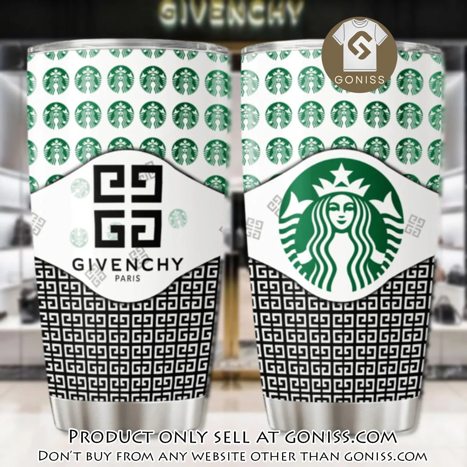 Givenchy starbuck stainless steel tumbler 20oz30oz gn0611037